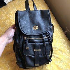 faux leather backpack